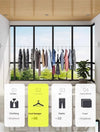 Retractable Telescopic Clothesline Rope for Indoor & Outdoor Clothes Drying